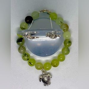 #010 earrings and bracelet set.